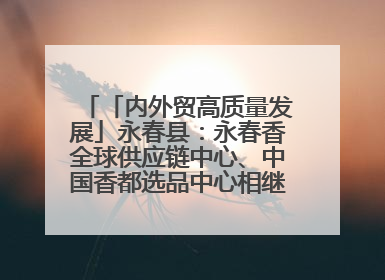 「内外贸高质量发展」永春县：永春香全球供应链中心、中国香都选品中心相继运营——一根香“点燃”百亿产业