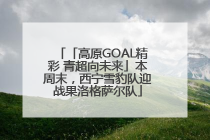 「高原GOAL精彩 青超向未来」本周末，西宁雪豹队迎战果洛格萨尔队