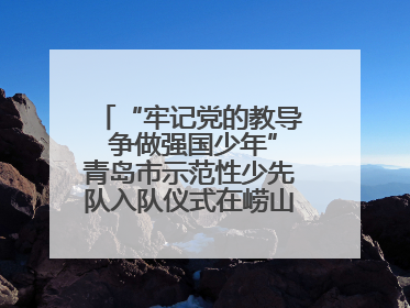 “牢记党的教导 争做强国少年”青岛市示范性少先队入队仪式在崂山区举办