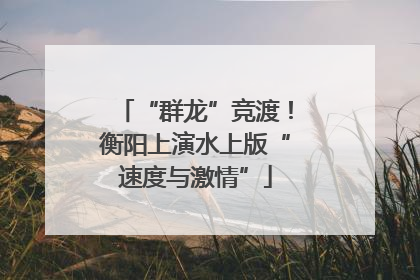 “群龙”竞渡！衡阳上演水上版“速度与激情”