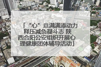 “心”意满满添动力 释压减负凝斗志 陕西合阳公安组织开展心理健康团体辅导活动