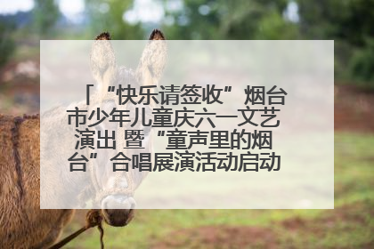 “快乐请签收”烟台市少年儿童庆六一文艺演出 暨“童声里的烟台”合唱展演活动启动仪式圆满落幕
