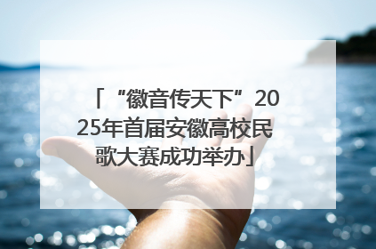 “徽音传天下”2025年首届安徽高校民歌大赛成功举办