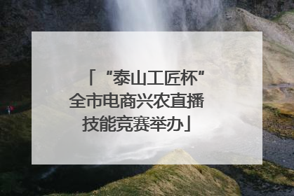 “泰山工匠杯”全市电商兴农直播技能竞赛举办