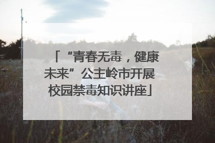 “青春无毒，健康未来”公主岭市开展校园禁毒知识讲座