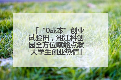 “0成本”创业试验田，湘江科创园全方位赋能点燃大学生创业热情