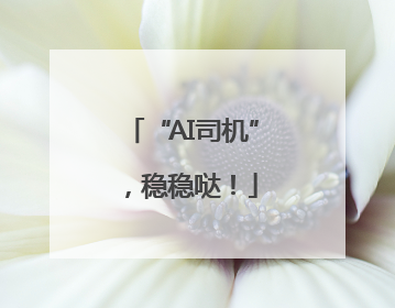 “AI司机”，稳稳哒！