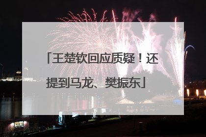 王楚钦回应质疑！还提到马龙、樊振东