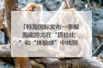 特海国际发布一季报 海底捞需在“质价比”和“体验感”中找到平衡｜新经济观察