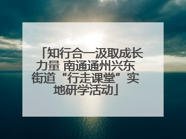 知行合一汲取成长力量 南通通州兴东街道“行走课堂”实地研学活动