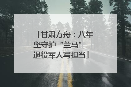 甘肃方舟：八年坚守护“兰马” 退役军人写担当