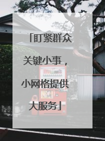 盯紧群众关键小事，小网格提供大服务