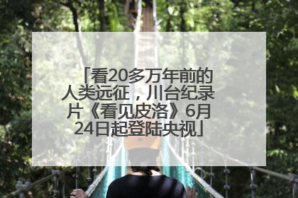 看20多万年前的人类远征，川台纪录片《看见皮洛》6月24日起登陆央视