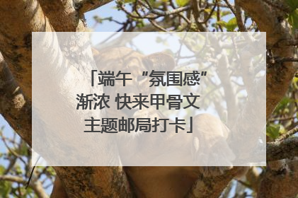 端午“氛围感”渐浓 快来甲骨文主题邮局打卡
