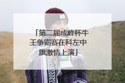 第二届成峰杯牛王争霸赛在科左中旗激情上演
