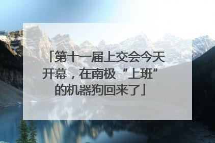 第十一届上交会今天开幕，在南极“上班”的机器狗回来了