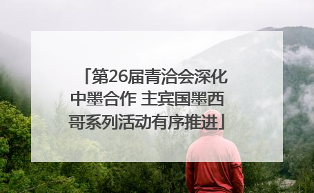 第26届青洽会深化中墨合作 主宾国墨西哥系列活动有序推进