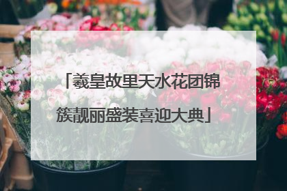 羲皇故里天水花团锦簇靓丽盛装喜迎大典