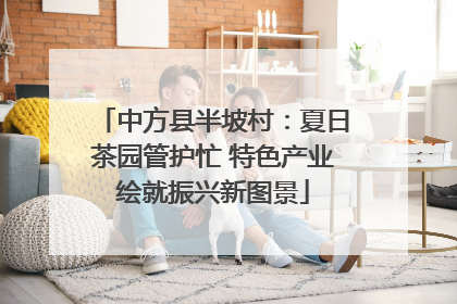 中方县半坡村：夏日茶园管护忙 特色产业绘就振兴新图景