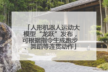 人形机器人运动大模型“龙跃”发布，可根据指令生成跑步、舞蹈等连贯动作