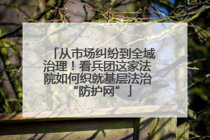 从市场纠纷到全域治理！看兵团这家法院如何织就基层法治 “防护网”