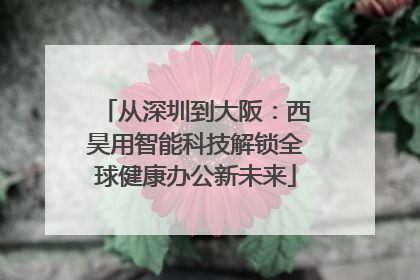 从深圳到大阪：西昊用智能科技解锁全球健康办公新未来