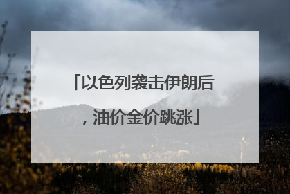 以色列袭击伊朗后，油价金价跳涨