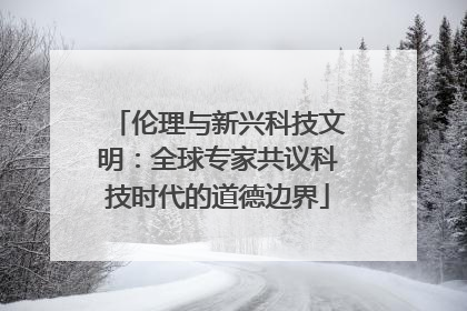 伦理与新兴科技文明：全球专家共议科技时代的道德边界