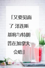 又要见面了 泽连斯基将与特朗普在加拿大会晤