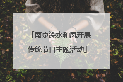 南京溧水和凤开展传统节日主题活动