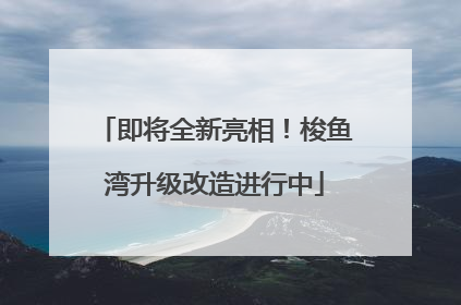 即将全新亮相！梭鱼湾升级改造进行中