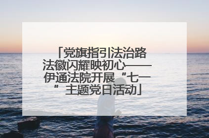 党旗指引法治路 法徽闪耀映初心——伊通法院开展“七一”主题党日活动