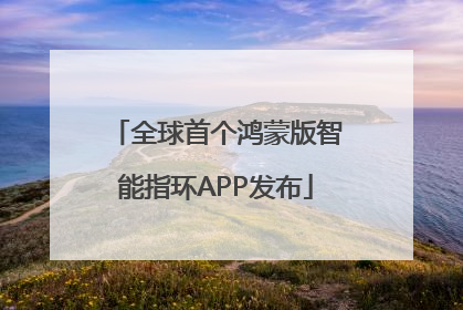 全球首个鸿蒙版智能指环APP发布