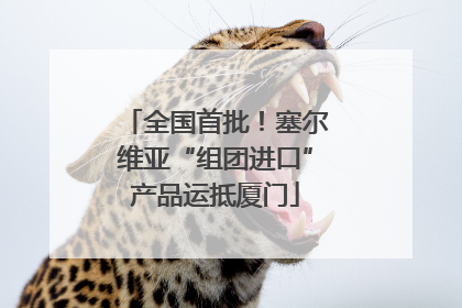全国首批！塞尔维亚“组团进口”产品运抵厦门