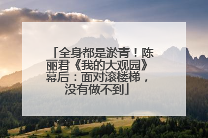 全身都是淤青！陈丽君《我的大观园》幕后：面对滚楼梯，没有做不到