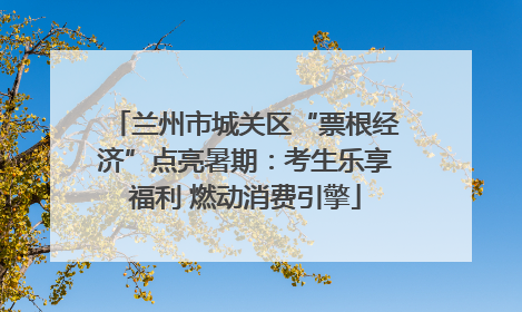 兰州市城关区“票根经济”点亮暑期：考生乐享福利 燃动消费引擎