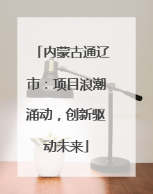 内蒙古通辽市：项目浪潮涌动，创新驱动未来