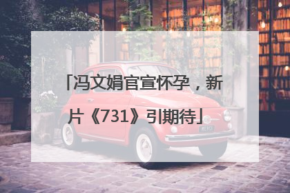 冯文娟官宣怀孕，新片《731》引期待