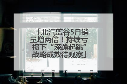 北汽蓝谷5月销量增两倍！持续亏损下“深蹲起跳”战略成效待观察