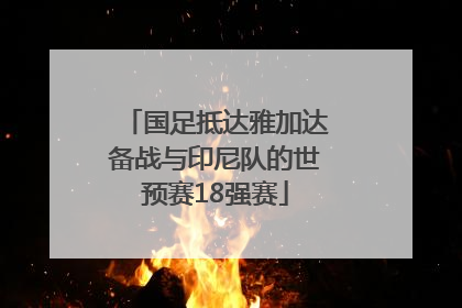 国足抵达雅加达备战与印尼队的世预赛18强赛