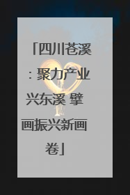 四川苍溪：聚力产业兴东溪 擘画振兴新画卷