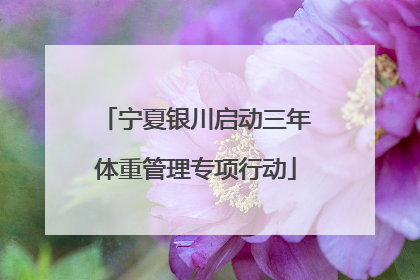 宁夏银川启动三年体重管理专项行动