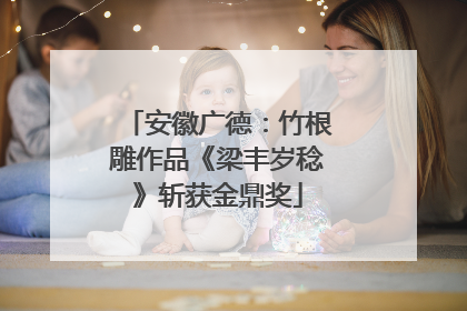 安徽广德：竹根雕作品《梁丰岁稔》斩获金鼎奖