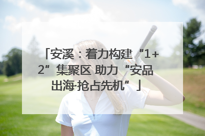 安溪：着力构建“1+2”集聚区 助力“安品出海·抢占先机”