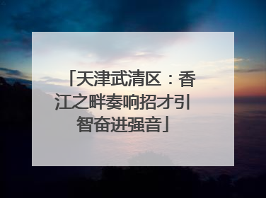 天津武清区：香江之畔奏响招才引智奋进强音