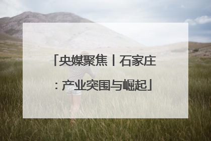 央媒聚焦丨石家庄：产业突围与崛起