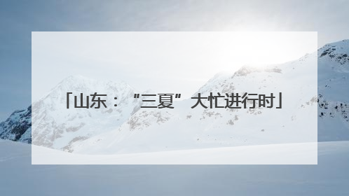 山东：“三夏”大忙进行时