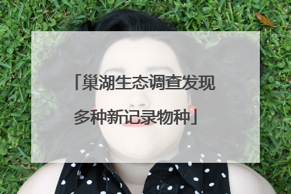 巢湖生态调查发现多种新记录物种