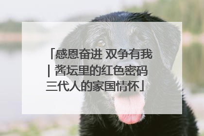 感恩奋进 双争有我｜酱坛里的红色密码 三代人的家国情怀