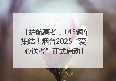 护航高考，145辆车集结！烟台2025“爱心送考”正式启动